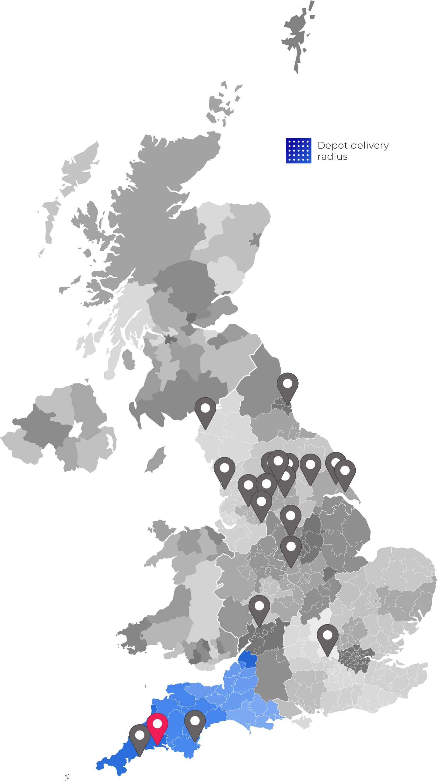 Kitwave Map Westcountry St Austell